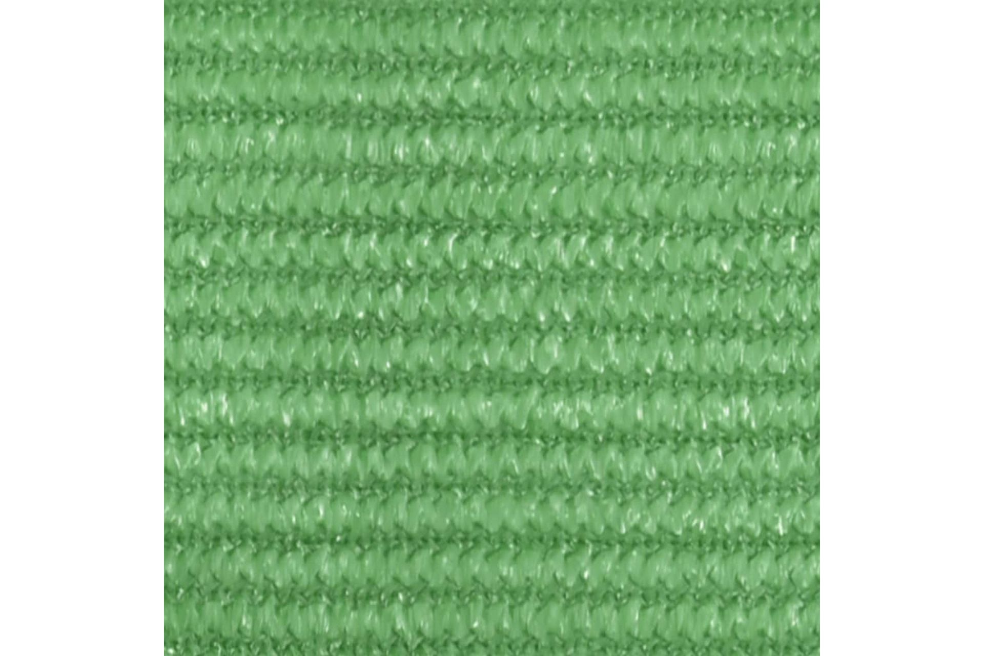 Solseil 160 g/m² lysegrönn 3x3x4,2 m HDPE - grönn - Hagemøbler - Solbeskyttelse - Solseil
