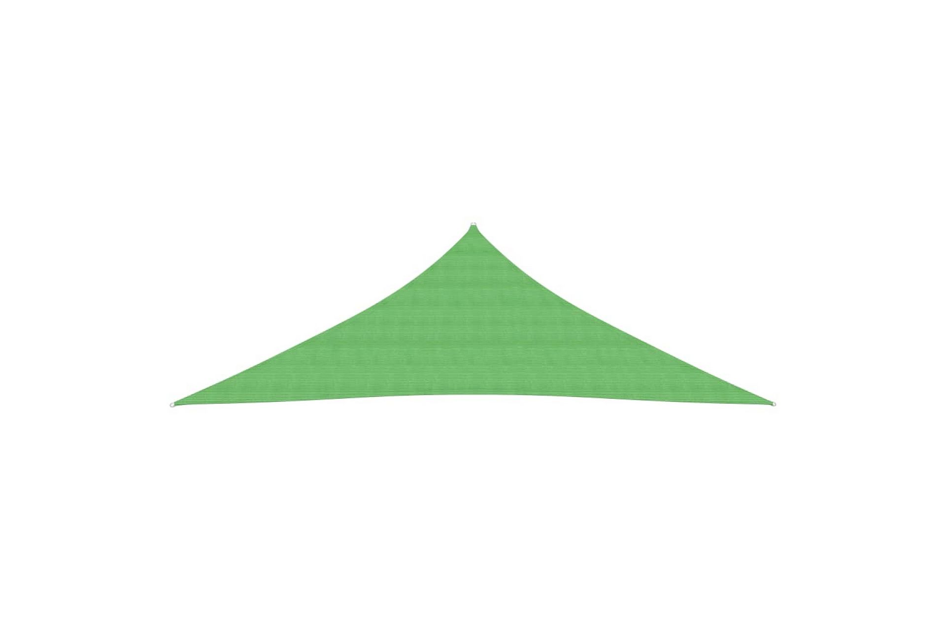 Solseil 160 g/m² lysegrönn 3x3x4,2 m HDPE - grönn - Hagemøbler - Solbeskyttelse - Solseil