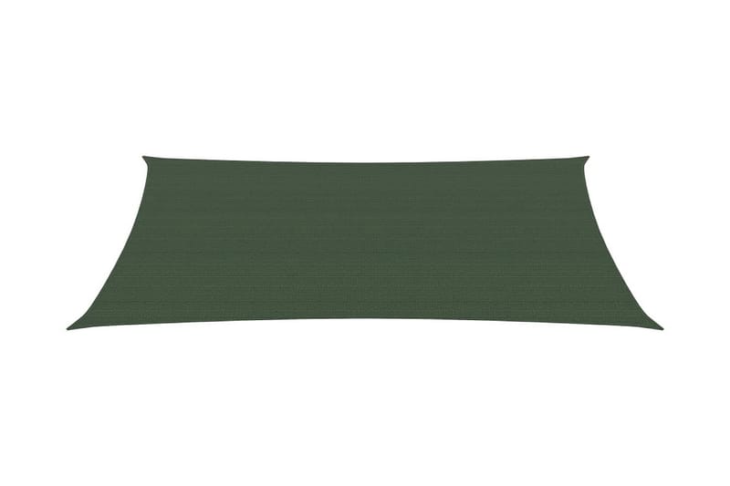 Solseil 160 g/m² mørkegrønn 2x4,5 m HDPE - grønn - Hagemøbler - Solbeskyttelse - Solseil
