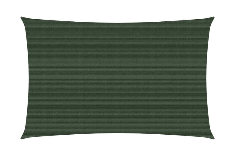 Solseil 160 g/m² mørkegrønn 2x4 m HDPE - grønn - Hagemøbler - Solbeskyttelse - Solseil