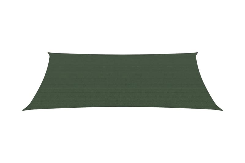 Solseil 160 g/m² mørkegrønn 2x4 m HDPE - grønn - Hagemøbler - Solbeskyttelse - Solseil
