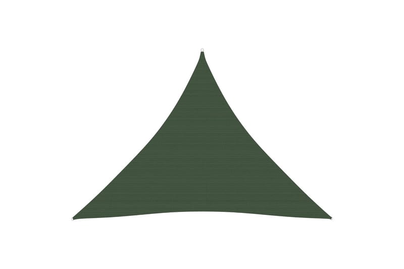 Solseil 160 g/m² mørkegrønn 3,6x3,6x3,6 m HDPE - Grønn - Hagemøbler - Solbeskyttelse - Solseil
