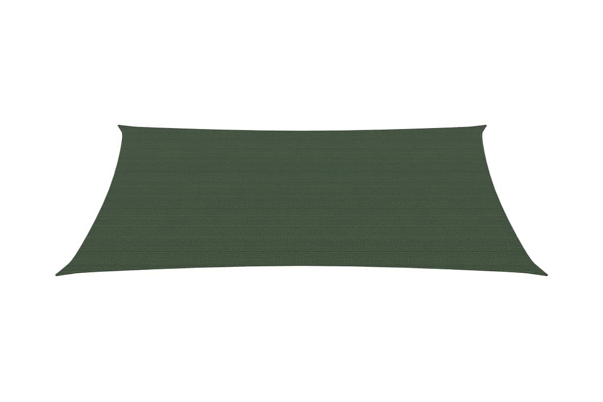 Solseil 160 g/m² mørkegrønn 3x4,5 m HDPE - grønn - Hagemøbler - Solbeskyttelse - Solseil