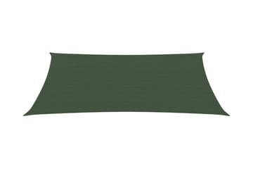 Solseil 160 g/m² mørkegrønn 3x4,5 m HDPE - grønn - Hagemøbler - Solbeskyttelse - Solseil