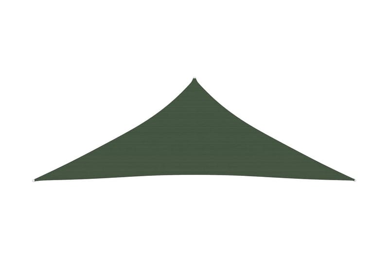 Solseil 160 g/m² mørkegrønn 4x4x4 m HDPE - grønn - Hagemøbler - Solbeskyttelse - Solseil