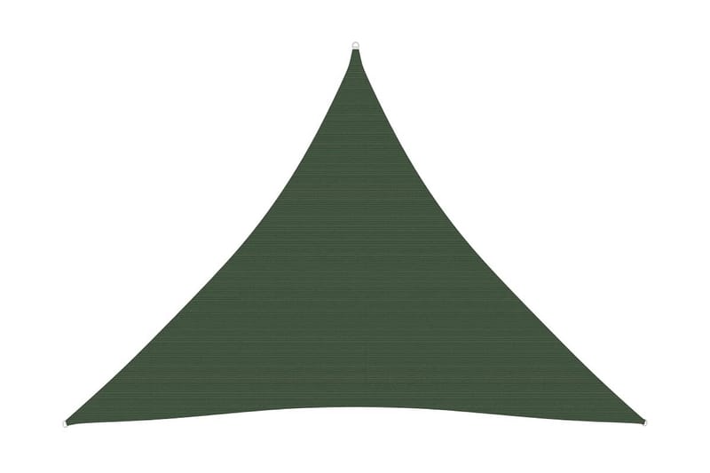 Solseil 160 g/m² mørkegrønn 4x4x4 m HDPE - grønn - Hagemøbler - Solbeskyttelse - Solseil