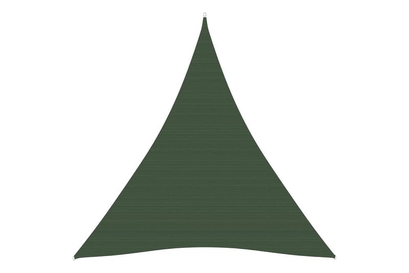 Solseil 160 g/m² mörkegrönn 3x4x4 m HDPE - grönn - Hagemøbler - Solbeskyttelse - Solseil