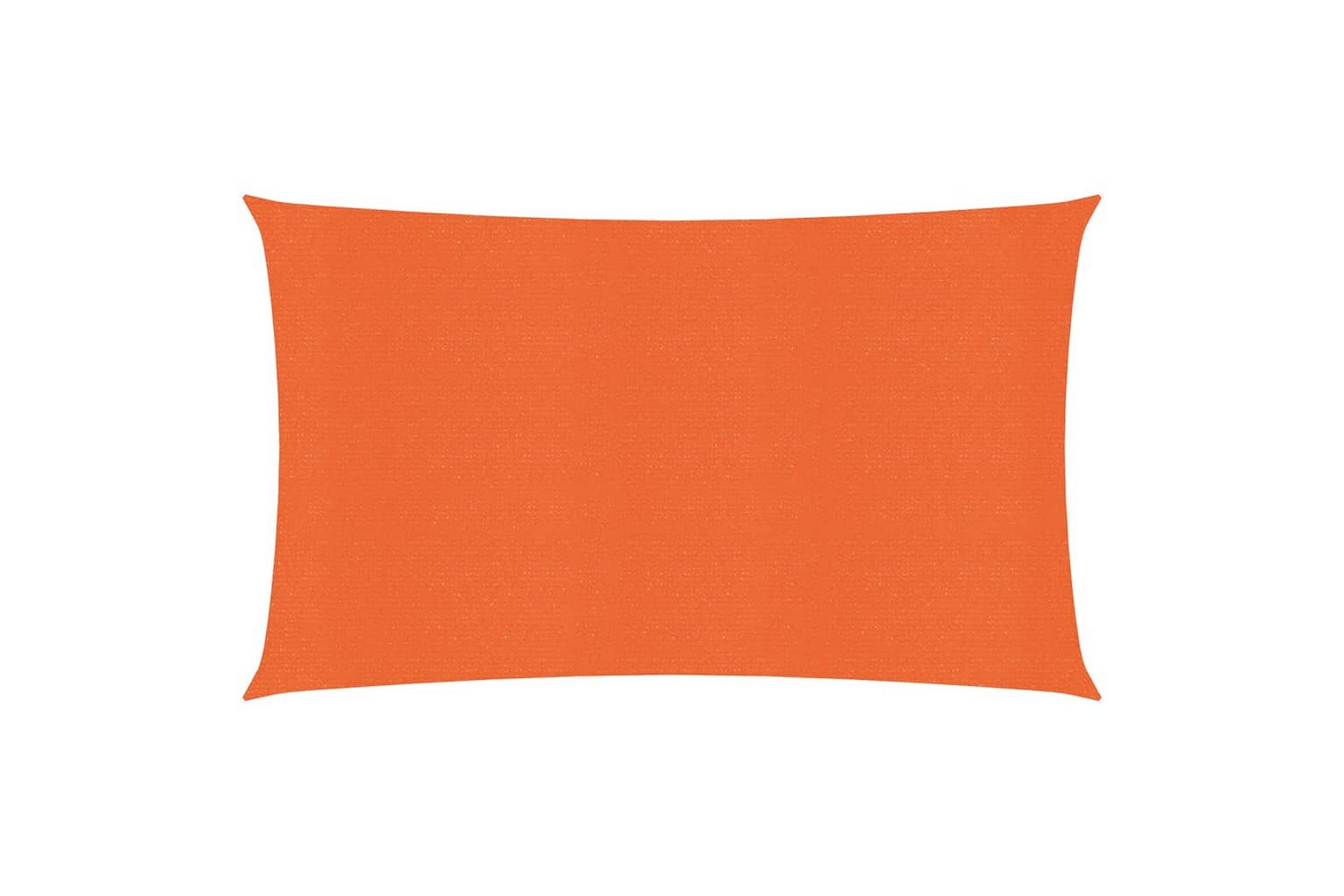 Solseil 160 g/m² oransje 2x5 m HDPE - Oransj - Hagemøbler - Solbeskyttelse - Solseil