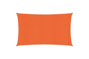 Solseil 160 g/m² oransje 2x5 m HDPE - Oransj - Hagemøbler - Solbeskyttelse - Solseil