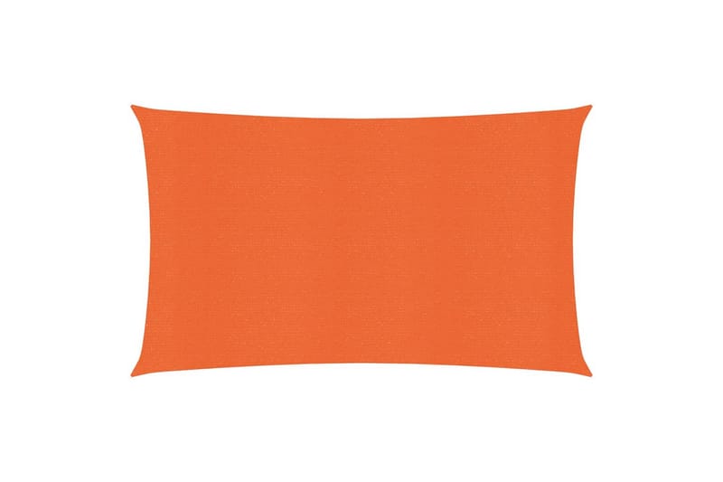 Solseil 160 g/m² oransje 2x5 m HDPE - Oransj - Hagemøbler - Solbeskyttelse - Solseil