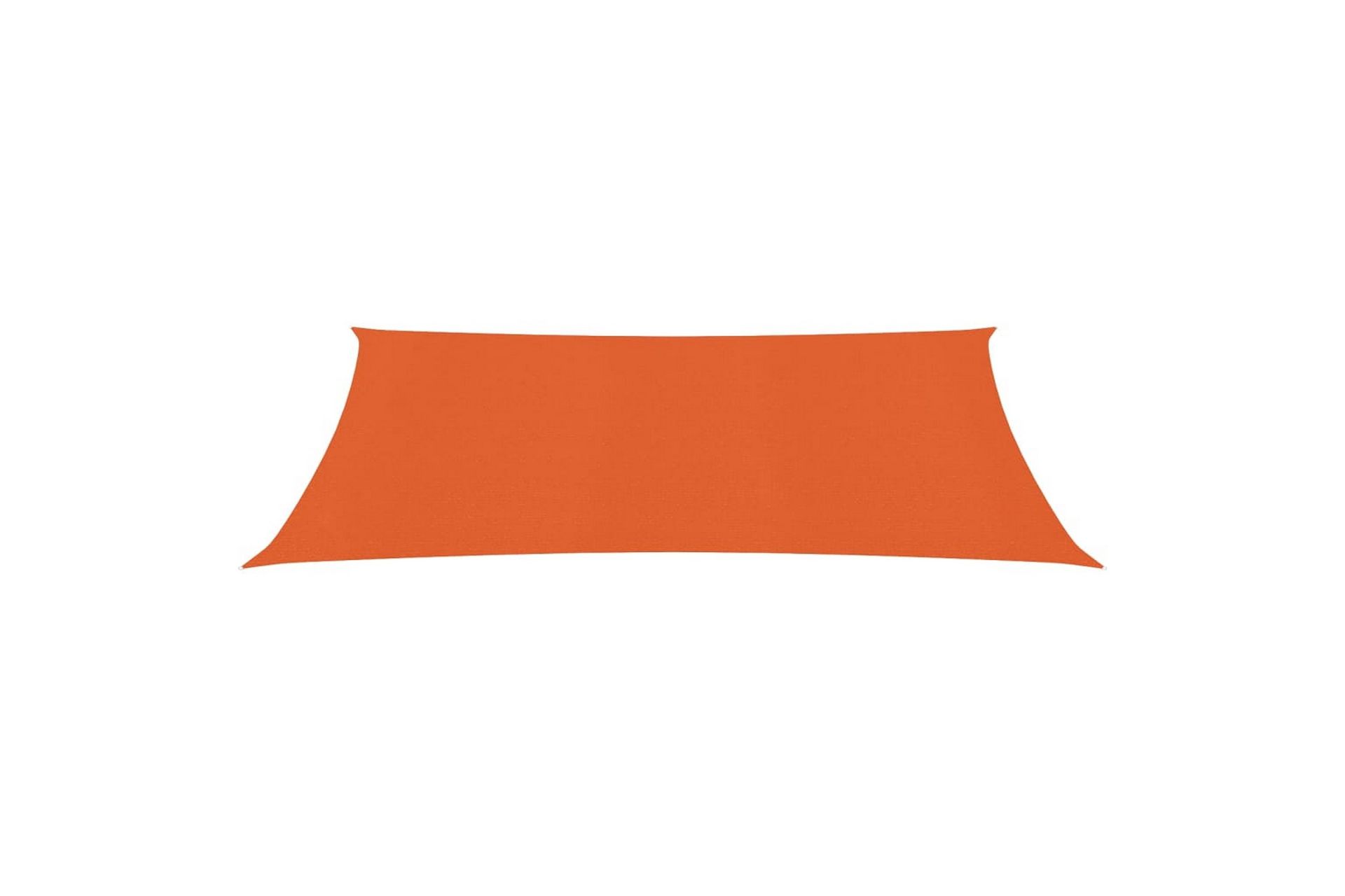 Solseil 160 g/m² oransje 2x5 m HDPE - Oransj - Hagemøbler - Solbeskyttelse - Solseil