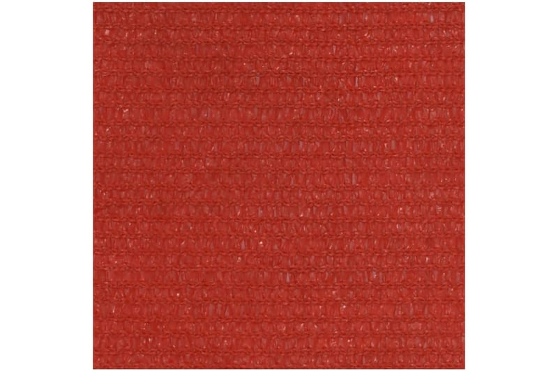 Solseil 160 g/m² rød 2x4 m HDPE - Rød - Solseil
