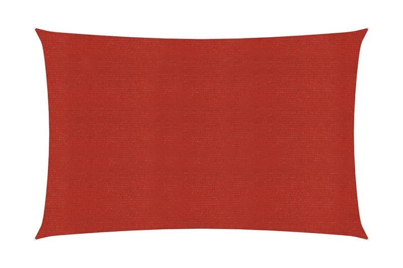 Solseil 160 g/m² rød 3,5x4,5 m HDPE - Rød - Hagemøbler - Solbeskyttelse - Solseil