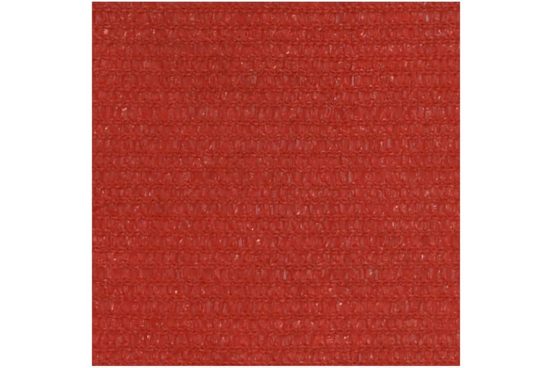 Solseil 160 g/m² rød 3,5x4,5 m HDPE - Rød - Solseil