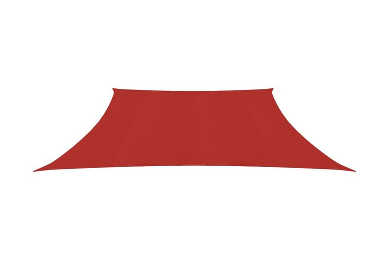 Solseil 160 g/m² rød 3/4x2 m HDPE - Rød - Hagemøbler - Solbeskyttelse - Solseil