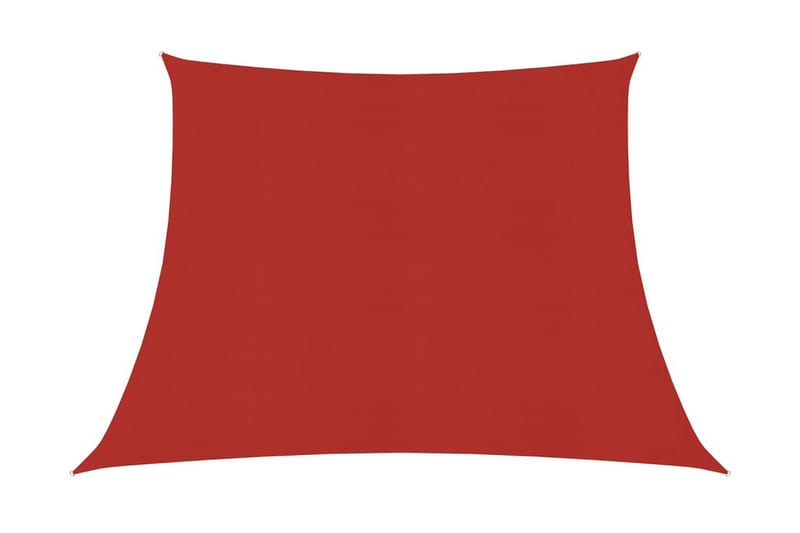 Solseil 160 g/m² rød 3/4x2 m HDPE - Rød - Hagemøbler - Solbeskyttelse - Solseil