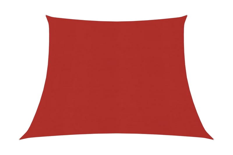 Solseil 160 g/m² rød 3/4x3 m HDPE - Rød - Hagemøbler - Solbeskyttelse - Solseil