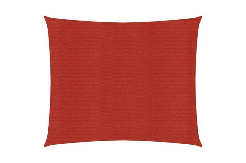 Solseil 160 g/m² rød 4,5x4,5 m HDPE - Rød - Hagemøbler - Solbeskyttelse - Solseil