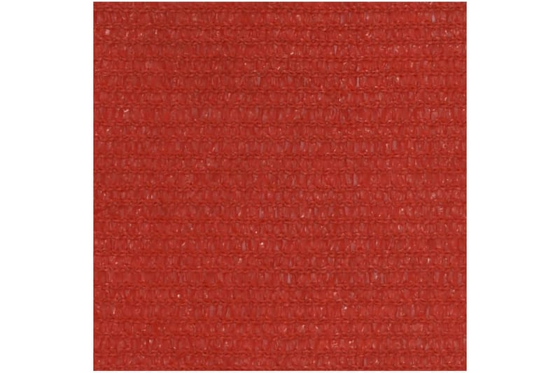 Solseil 160 g/m² rød 4x5x5 m HDPE - Rød - Hagemøbler - Solbeskyttelse - Solseil