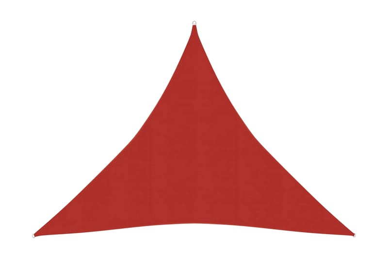 Solseil 160 g/m² rød 5x5x5 m HDPE - Rød - Hagemøbler - Solbeskyttelse - Solseil