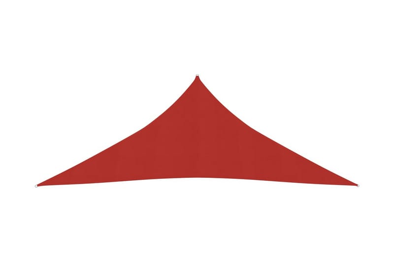 Solseil 160 g/m² rød 5x5x5 m HDPE - Rød - Hagemøbler - Solbeskyttelse - Solseil