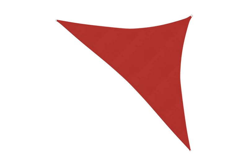 Solseil 160 g/m² rød 5x5x6 m HDPE - Rød - Hagemøbler - Solbeskyttelse - Solseil