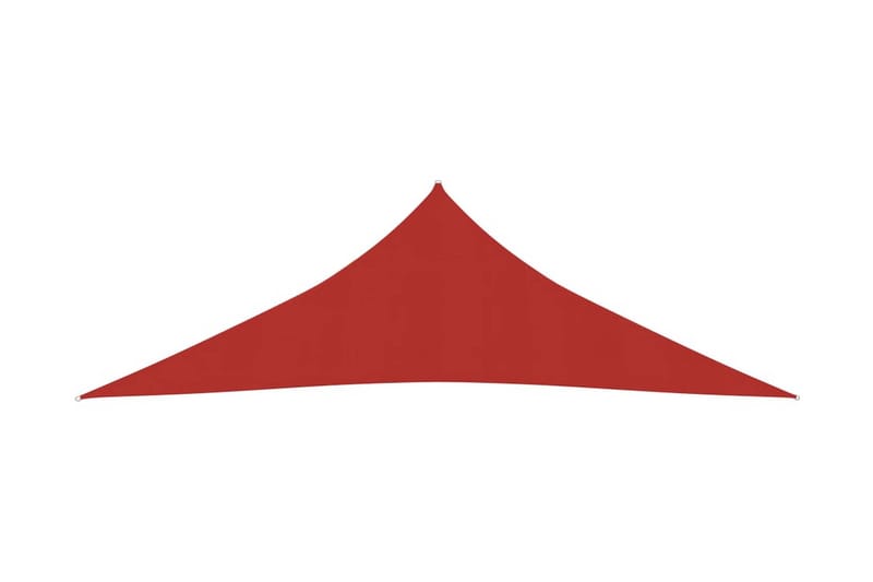 Solseil 160 g/m² rød 5x5x6 m HDPE - Rød - Hagemøbler - Solbeskyttelse - Solseil