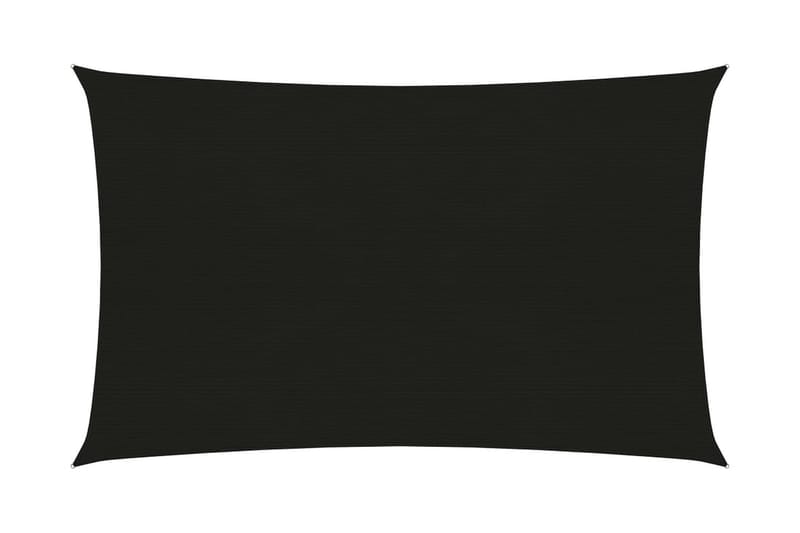 Solseil 160 g/m² svart 2x4,5 m HDPE - Svart - Hagemøbler - Solbeskyttelse - Solseil