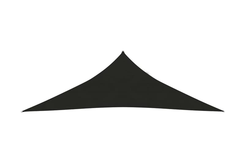Solseil 160 g/m² svart 3,5x3,5x4,9 m HDPE - Svart - Hagemøbler - Solbeskyttelse - Solseil