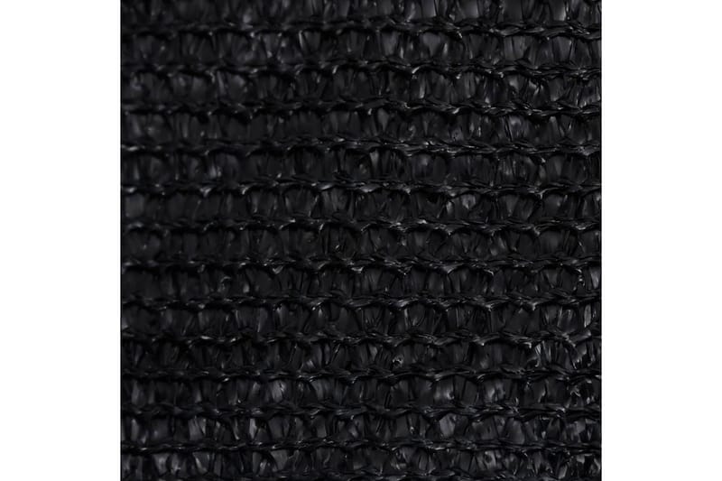 Solseil 160 g/m² svart 3,5x3,5x4,9 m HDPE - Svart - Solseil