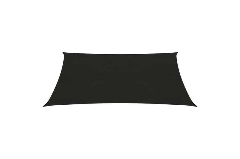Solseil 160 g/m² svart 3,5x4,5 m HDPE - Svart - Hagemøbler - Solbeskyttelse - Solseil