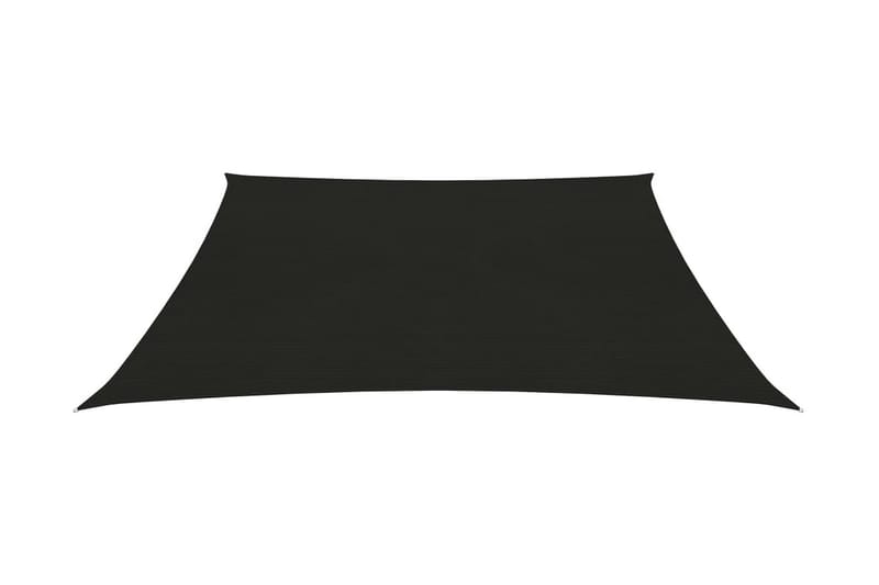 Solseil 160 g/m² svart 3,6x3,6 m HDPE - Svart - Hagemøbler - Solbeskyttelse - Solseil