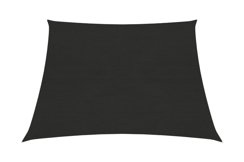 Solseil 160 g/m² svart 3/4x2 m HDPE - Svart - Hagemøbler - Solbeskyttelse - Solseil