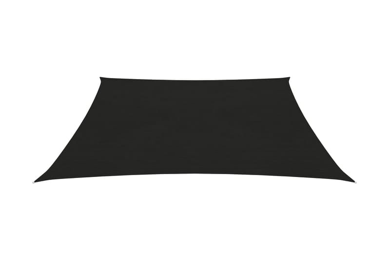 Solseil 160 g/m² svart 3/4x2 m HDPE - Svart - Hagemøbler - Solbeskyttelse - Solseil