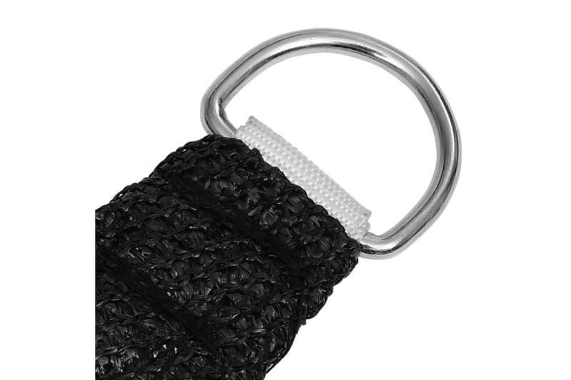 Solseil 160 g/m² svart 3/4x2 m HDPE - Svart - Hagemøbler - Solbeskyttelse - Solseil