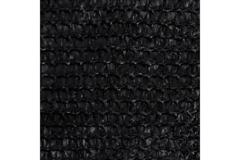 Solseil 160 g/m² svart 3/4x2 m HDPE - Svart - Hagemøbler - Solbeskyttelse - Solseil