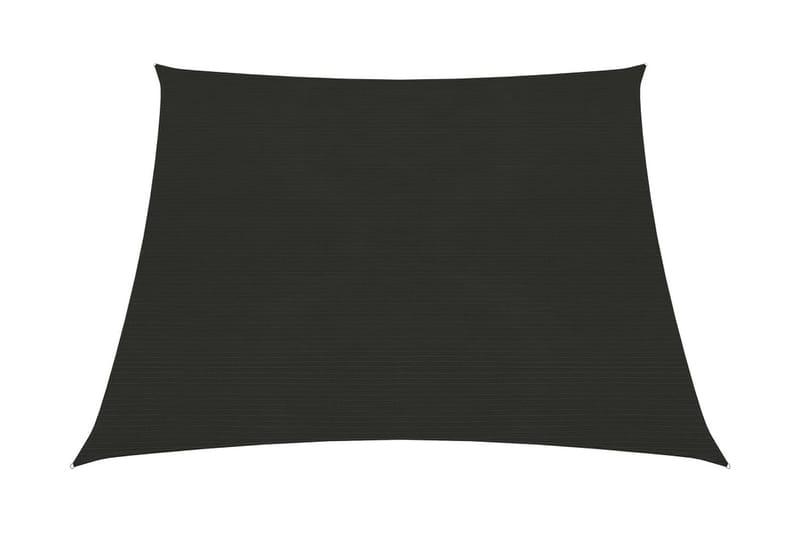 Solseil 160 g/m² svart 3/4x3 m HDPE - Svart - Hagemøbler - Solbeskyttelse - Solseil