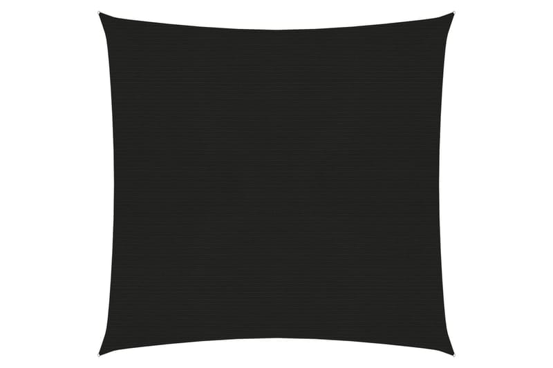 Solseil 160 g/m² svart 4,5x4,5 m HDPE - Svart - Hagemøbler - Solbeskyttelse - Solseil