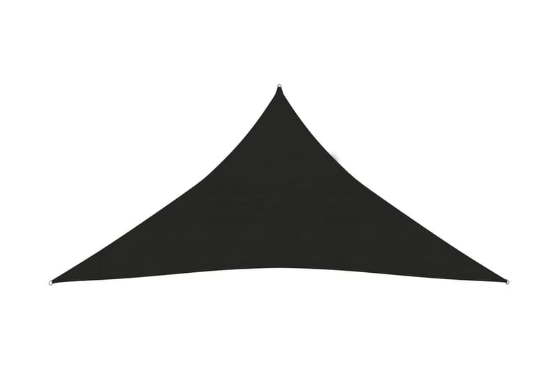 Solseil 160 g/m² svart 4x4x4 m HDPE - Svart - Hagemøbler - Solbeskyttelse - Solseil