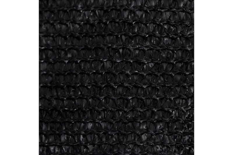 Solseil 160 g/m² svart 4x4x4 m HDPE - Svart - Hagemøbler - Solbeskyttelse - Solseil
