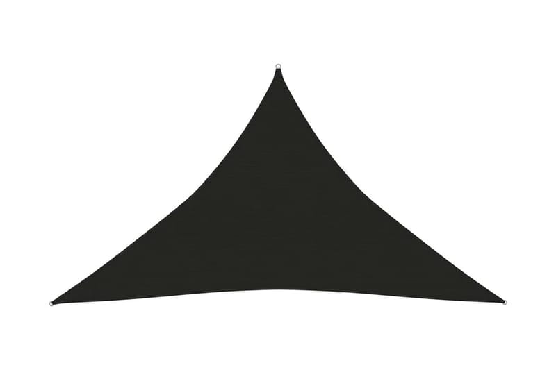 Solseil 160 g/m² svart 4x4x5,8 m HDPE - Svart - Hagemøbler - Solbeskyttelse - Solseil