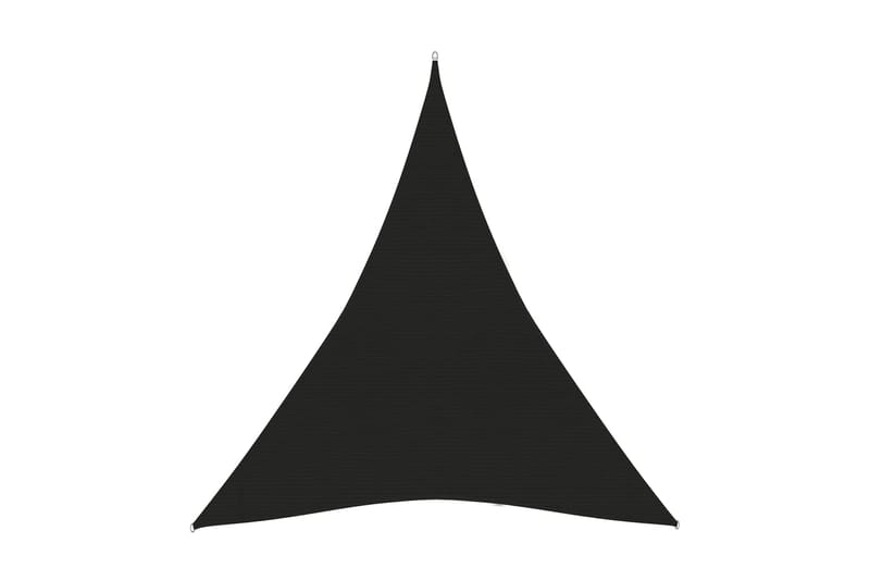 Solseil 160 g/m² svart 5x6x6 m HDPE - Svart - Hagemøbler - Solbeskyttelse - Solseil