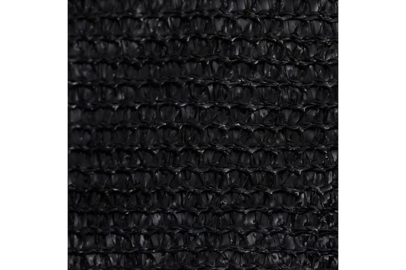 Solseil 160 g/m² svart 5x6x6 m HDPE - Svart - Solseil