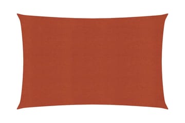 Solseil 160 g/m² terrakotta 2x4 m HDPE - Hagemøbler - Solbeskyttelse - Solseil