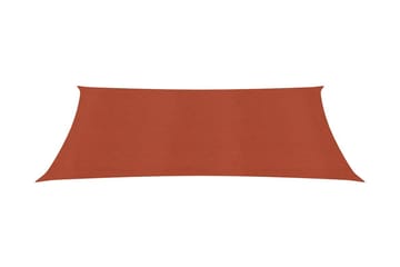 Solseil 160 g/m² terrakotta 2x4 m HDPE - Hagemøbler - Solbeskyttelse - Solseil
