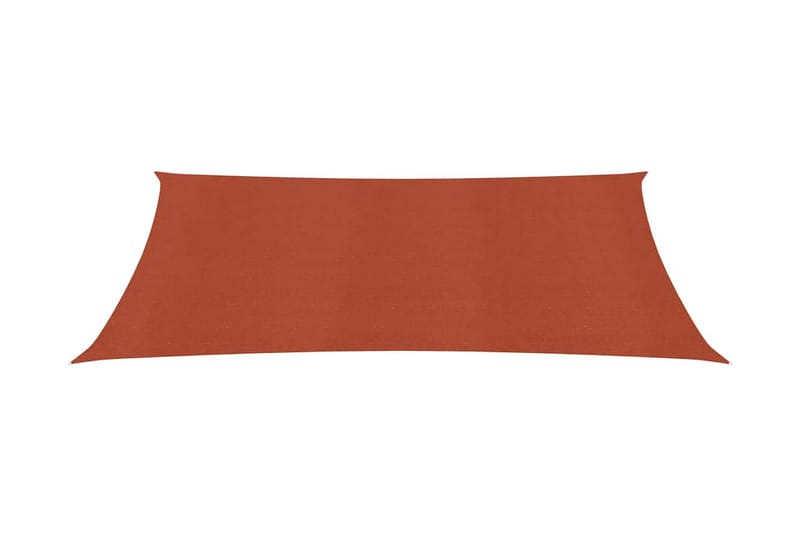 Solseil 160 g/m² terrakotta 2x4 m HDPE - Hagemøbler - Solbeskyttelse - Solseil