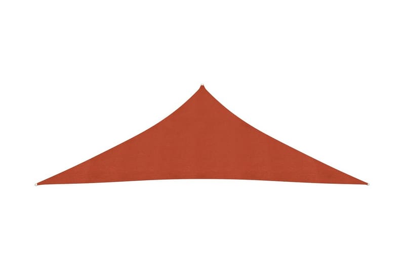 Solseil 160 g/m² terrakotta 3,5x3,5x4,9 m HDPE - Hagemøbler - Solbeskyttelse - Solseil