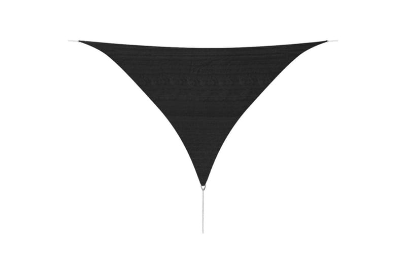 Solseil HDPE Triangel 3,6x3,6x3,6 m Antrasitt - Hagemøbler - Solbeskyttelse - Solseil