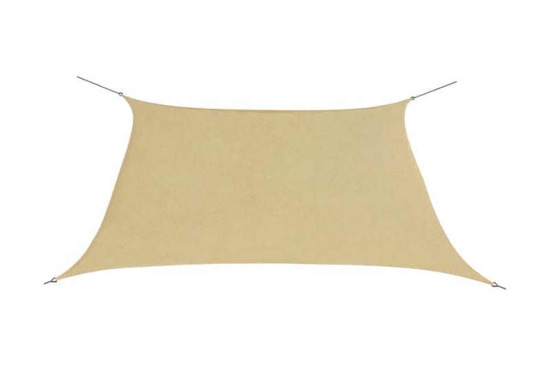 Solseil oxfordstoff firkantet 3,6x3,6 m beige - Solseil