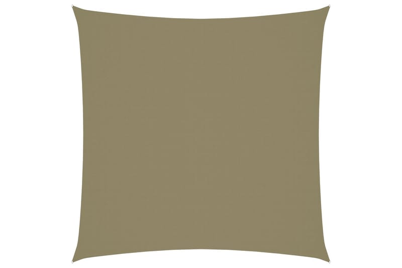 Solseil oxfordstoff firkantet 6x6 m beige - Beige - Hagemøbler - Solbeskyttelse - Solseil